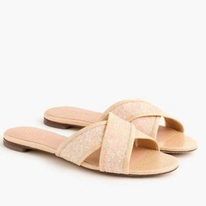 J.Crew Glitter Cora Crisscross Sandal